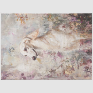 Papel De Seda Retrato caprichoso de perro Saluki