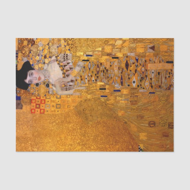 Papel De Seda Retrato de Adele Bloch-Bauer I, 1907 por Klimt (Anverso)