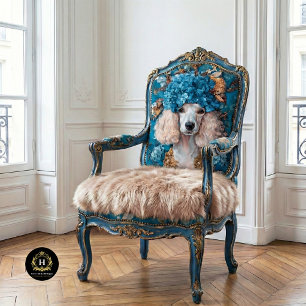 Papel De Seda Retrato de Caniche Francés Decoupage de Hortensia 