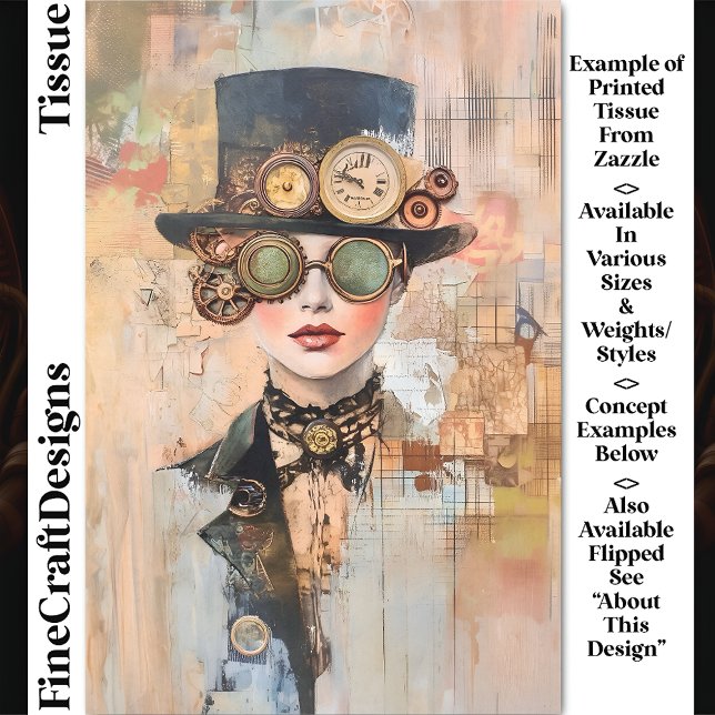 Papel De Seda Retrato de colección de mujeres de Steampunk DJ9L  (Subido por el creador)