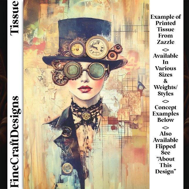 Papel De Seda Retrato de colección de mujeres de Steampunk DJ9LF (Subido por el creador)