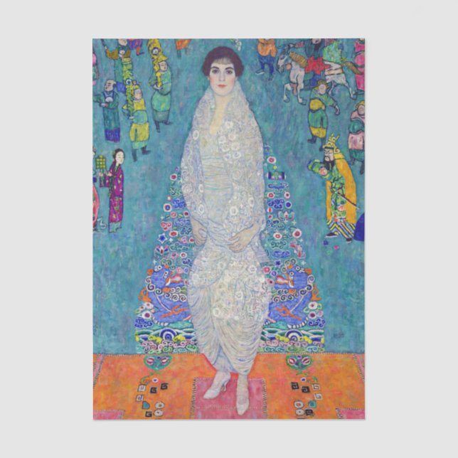 Papel De Seda Retrato de Elisabeth Lederer, Gustav Klimt (Anverso)