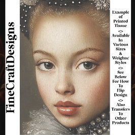 Papel De Seda Retrato de fantasía histórica de la mujer desenlac