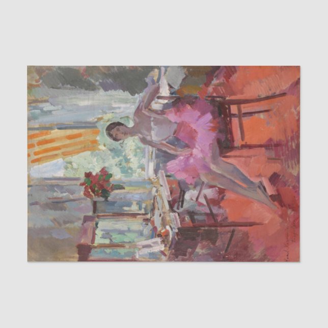 Papel De Seda Retrato de la Ballerina Vera Trefilova (Anverso)
