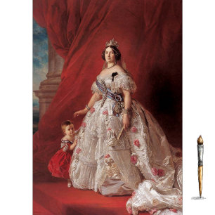 Papel De Seda Retrato de la Reina Isabel II de España, Winterhal