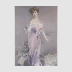 Papel De Seda Retrato de la Sra. Howard Johnston por Boldini