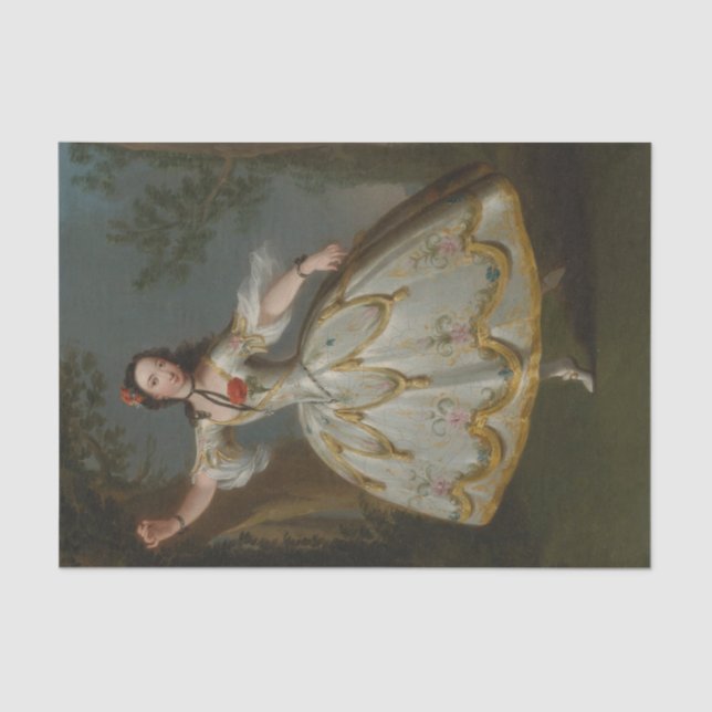 Papel De Seda Retrato de Mademoiselle Violette, Edward Haytley (Anverso)