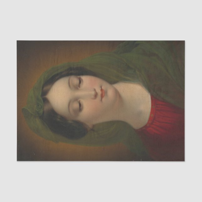 Papel De Seda Retrato de Madonna por Mihael Stroj (Anverso)