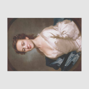 Papel De Seda Retrato de Miss Craigie por Allan Ramsay