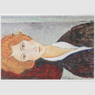Papel De Seda Retrato de mujer, Modigliani