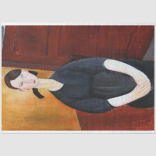 Papel De Seda Retrato de Paulette Jourdain, Modigliani