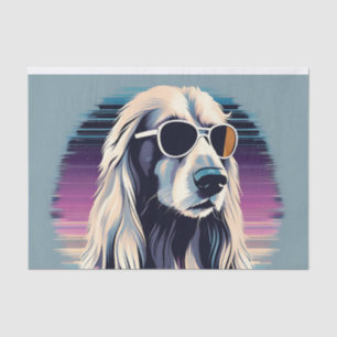 Papel De Seda Retrato de perro anidado afgano