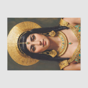 Papel De Seda Retrato de reina egipcio Cleopatra