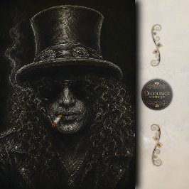 Papel De Seda Retrato de Slash de Rock Legend Decoupage