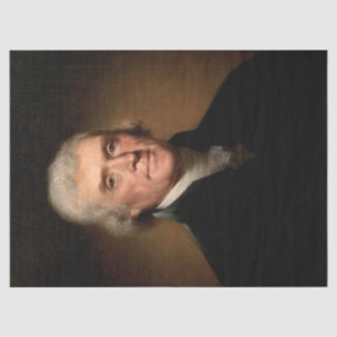 Papel De Seda Retrato de Thomas Jefferson (por Rembrandt Peale)
