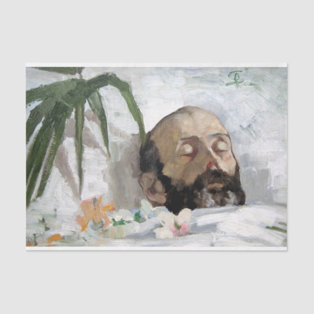 Papel De Seda Retrato de un muerto (mortalidad y muerte) (Art. (Anverso)