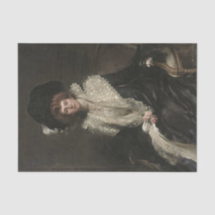 Papel De Seda Retrato de una dama por Hugh de Twenebrokes