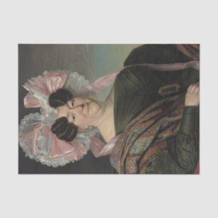 Papel De Seda Retrato de una dama por Jan Adam Kruseman