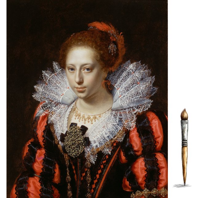 Papel De Seda Retrato de una joven dama (1620), Paulus Moreelse (Subido por el creador)
