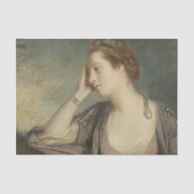 Papel De Seda Retrato de una mujer enojada (Anverso)