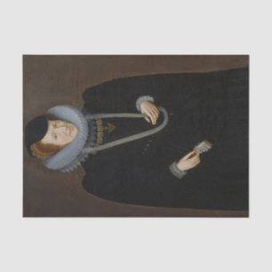 Papel De Seda Retrato de una mujer, probablemente María de Scuda