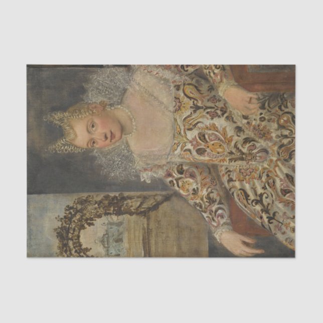 Papel De Seda Retrato de una noble por Francesco Montemezzano (Anverso)