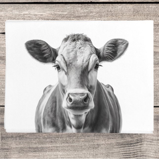 Papel De Seda Retrato de vaca (Subido por el creador)