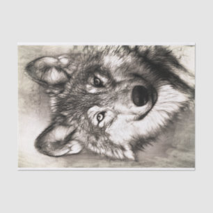 Papel De Seda Retrato de Wolf