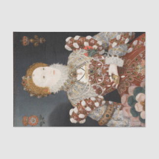 Papel De Seda Retrato Pelicano Reina Isabel I