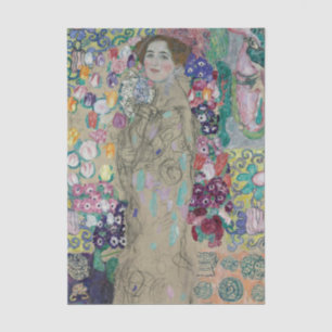 Papel De Seda Retrato póstumo de Ria Munk por Gustav Klimt