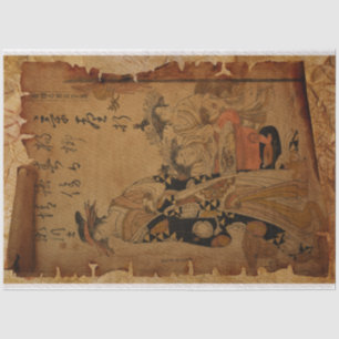Papel De Seda Retrato tradicional de mujeres japonesas