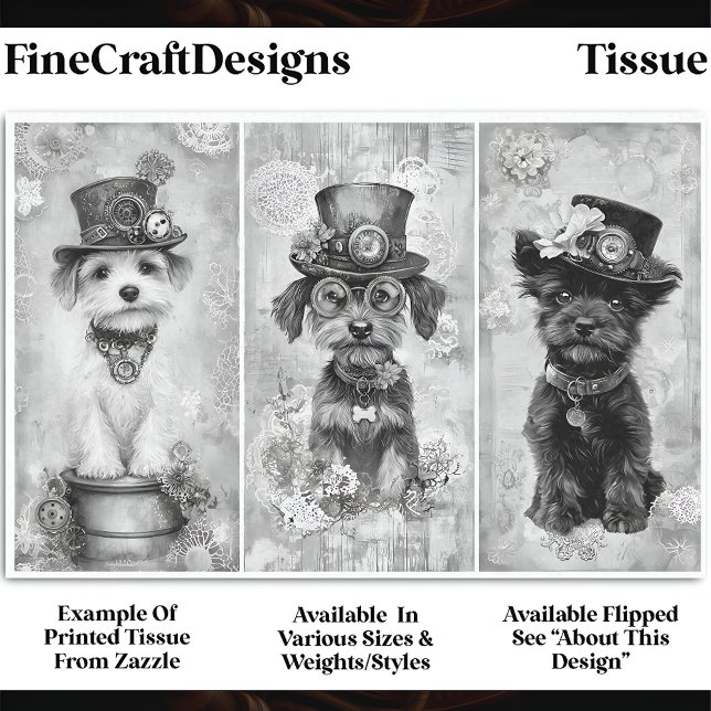 Papel De Seda Retratos de perro pequeño y pequeño de Steampunk D (Subido por el creador)