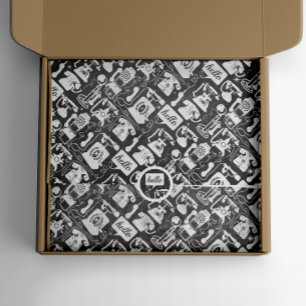 Papel De Seda Retro 50 Cualquier patrón de teléfono de moda anti