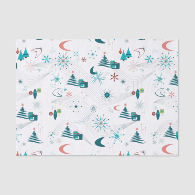 Papel De Seda Retro A Go-Go Navidades (Anverso)