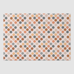 Papel De Seda Retro Boho Dots Neutral