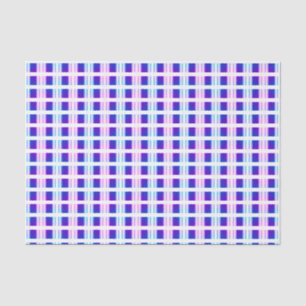 Papel De Seda retro eléctrico rayado azul y púrpura