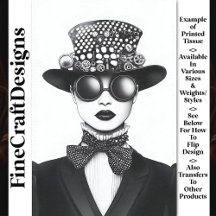 Retro Futurista Steampunk Woman AC4 Decoupage