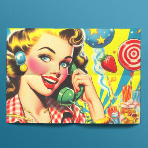 Papel De Seda Retro Kitsch Pin
