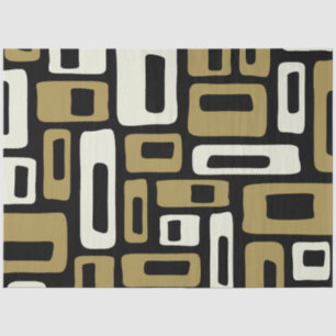 Papel De Seda Retro Mid Century Moderno