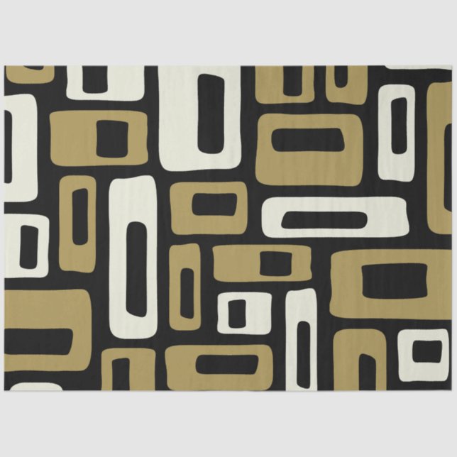 Papel De Seda Retro Mid Century Moderno (Anverso)