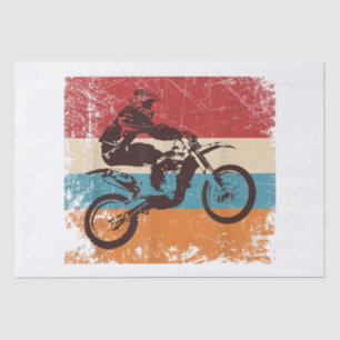 Papel De Seda Retro Off Road Motocross Enduro