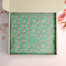 Retro Pink Christmas Ornaments