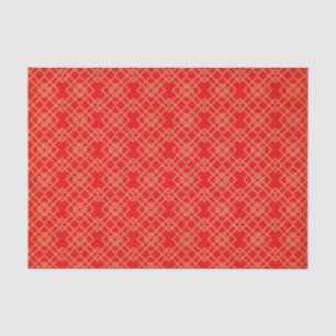 Papel De Seda Retro Rojo