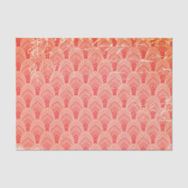 Papel De Seda Retro rojo angustiado