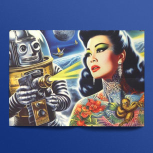 Papel De Seda Retro Sci-fi