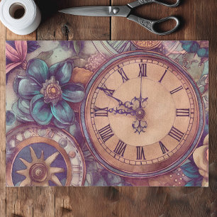 Papel De Seda Retro Steampunk