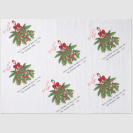 Papel De Seda Reúnete conmigo bajo el regalo de Navidad Mistleto