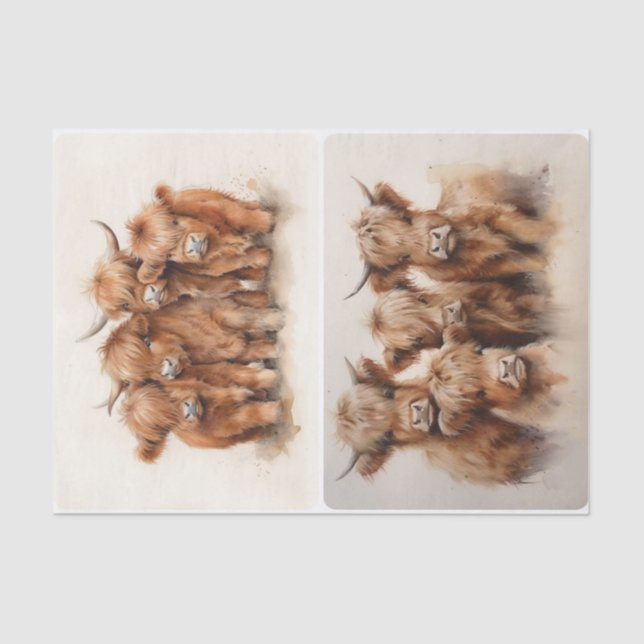 Papel De Seda Reunión en las tierras altas (Anverso)