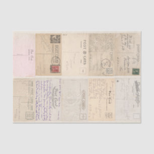 Papel De Seda Revistas de Collage Decoupage de Tarjetas Postales