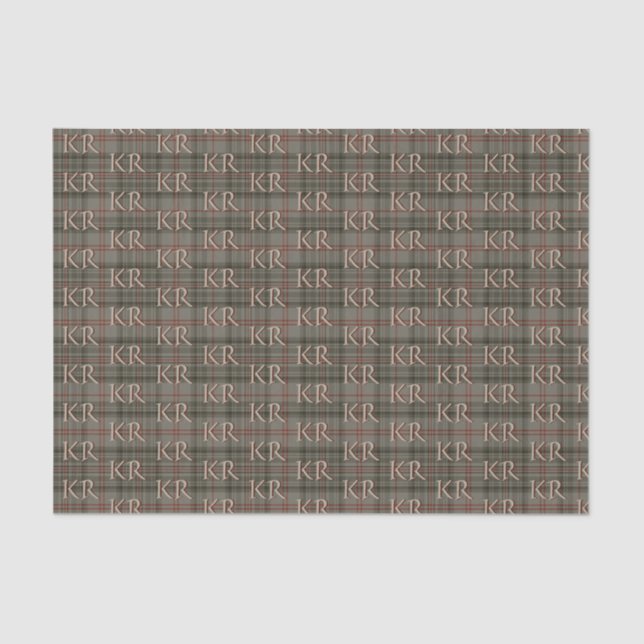 Papel De Seda Rey de Inglaterra Balmoral Royal Tartán (Anverso)